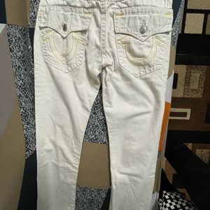 True religion white jeans size 30